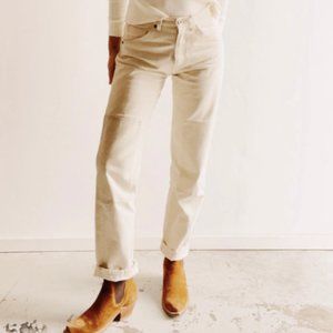 Hey Gang Knee Patch Jeans Natural - Size 32 NWT